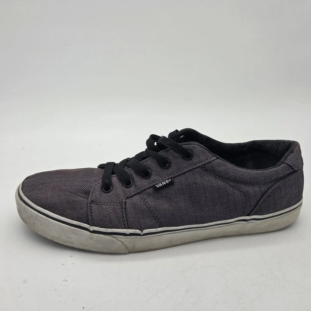 Vans Shoes Mens Size 12 Herringbone Low Top Skate Casual Lace Up Sneakers